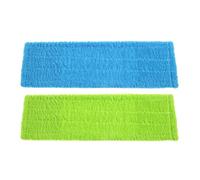 SOESFOUFU Lingettes de Rechange Absorbantes Lot de 2 en Polaire Corail Lavables en Machine pour Serpillière pour Nettoyage en Restaurants et Bureaux