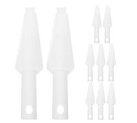 SOESFOUFU Lot de 10 brosses de Nettoyage - Raclettes pour balais-serpillères à essorage Automatique - Pièces de Rechange pour têtes de balais-serpillères Plates et humides