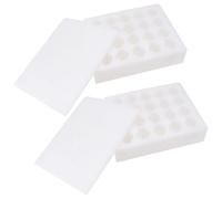 SOESFOUFU Lot de 2 Porte-Œufs 40 Emplacements en Polyéthylène, Support Antichoc pour Œufs, Récipient à Œufs pour Réfrigérateur Cuisine, Taille Moyenne, Blanc