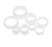 SOESFOUFU Lot de 2 Sets de Sets de Bagues D'adaptation en Plastique Blanc pour Touret à Meuler, Compatibilité Améliorée, Épaisseur 7-12mm, Accessoires Polyvalents pour Meules D'établi