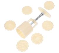 SOESFOUFU Moule À Réutilisable En Acier Inoxydable Et Pp Avec 6 Timbres, Presse Manuelle Pour Pâtisserie, Ensemble 1 Set, Adapté Pour La Fête De La Mi-Automne Et Cadeau De