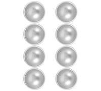 SOESFOUFU Moules à Gâteaux Rond Demi-Sphère 8 Pièces 5,8 X 2,8 CM en Alliage d'Aluminium pour Création de Mini-Gâteaux et Activités de Cuisine