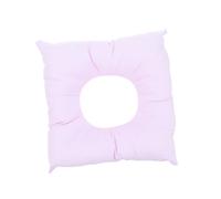 SOESFOUFU Oreiller Facial Carré Rose en Coton Perlé Trou pour Massage Visage, Améliore Respiration et Sommeil, pour Salon de Beauté et Table de Massage