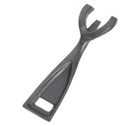 SOESFOUFU Pince en Fonte pour Teppanyaki Bords Lisses et Arrondis, Outil Cuisine Pratique pour Barbecue et Plaques Chauffantes, Accessoire Résistant et Sûr