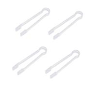SOESFOUFU Pinces en Acrylique Transparentes Design Antidérapant et Pince Ondulée Lot de 12 pour Glace et Fruits pour Réunions Familiales et Événements Traiteur