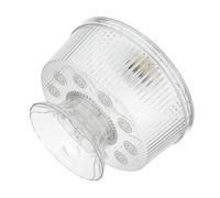 SOESFOUFU Plat Rond en Plastique avec Couvercle et Pied Haut, Bol à Fruits Transparent pour Occasions Spéciales, Design Surélevé avec Base Robuste et Bord Arrondi