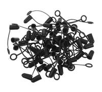 SOESFOUFU Protection Anti-poussière Polyvalente pour Becs Verseurs de Bouteilles Lot de 50 en Caoutchouc Bouchons Noirs pour Bars et Fêtes