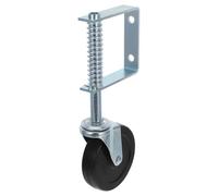 SOESFOUFU Roue de Support de Portail Coulissant en Plastique Argenté Ressort Amortisseur pour Clôture Bois Extérieur Installation Rapide et Utilisation en Extérieur