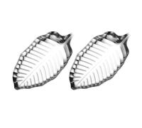 SOESFOUFU Support à Cuillère en Acier Inoxydable Argenté 2 Pièces, Plateau de Rangement Facile à Nettoyer Cuisine, Organiseur Pratique pour Cuillères et Fruits