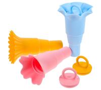 SOESFOUFU Support Pliable en Silicone pour 3 Cornets de Glace, Multi-fonctionnel et Anti-fuite, pour Fêtes et Présentation de Crème Glacée