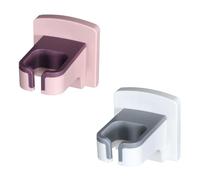 SOESFOUFU Supports Muraux Gain de Place en Abs Lot de 2 pour Sèche-cheveux Design Simple pour Rangement Mural Salle de Bain ou Domicile