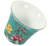 SOESFOUFU Tasse à Thé Chinoise en Céramique Ancienne Motif Fleurs et Oiseaux, sans Odeur, Faite Main, Maison Restaurant