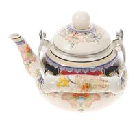 SOESFOUFU Théière Isotherme Émaillée 1,5l Infuseur, Pratique et Facile à Utiliser, pour Restaurant et Hôtel, Marmite à Eau Bouillante Vintage en Émail