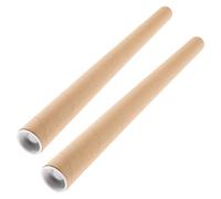 SOESFOUFU Tubes D'expédition Pratiques et Rapides en Carton Kraft Résistants Lot de 2 Couleur Kaki , pour Stockage et Transport Sécurisé pour Affiches et Dessins
