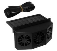 SOESFOUFU Ventilateur de Voiture Solaire Dissipation de Chaleur et Moteur à Trois Turbines pour Fenêtre Triple Design Vacances en Voiture