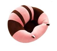 Sofa Bébé - Support Assis - Fauteuil Siège - Rose et Brun - 45*45cm