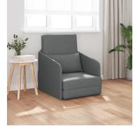 Sofa Lit au Sol 2 en 1 Gris Foncé 65x80x83 cm Tissu