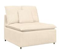 Sofa - Module central de canapé modulable avec coussins - vidaXL - crème - 100 cm 2026746