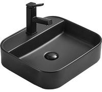 Sofia lavabo pour comptoir 50 x 40 cm, noir mat (22155085)