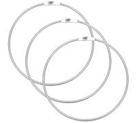 SOFPLATE 3 Anneau Métallique avec rand Porte Clés Robuste et Facile à Ouvrir et Fermer Idéal pour la Fabrication de Porte Clés Gilets Fiches et Autres Supports pour Adultes.