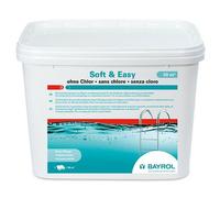 BAYROL Soft & Easy sans Chlore - Granulés d'oxygène Actif avec prévention des algues et Effet clarifiant - Sacs pré-portionnés - 5,04 kg - 30 m³