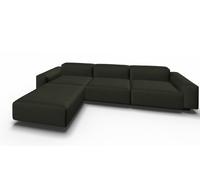 Soft Modular canapé 3 Places avec Chaise longue Volo gris foncé Vitra - 4055737287329
