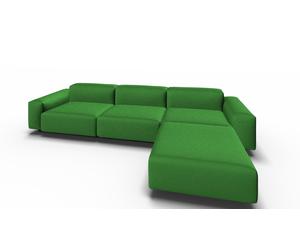 Soft Modular canapé 3 Places avec Chaise longue Volo herbe d´été Vitra - 4055737374272