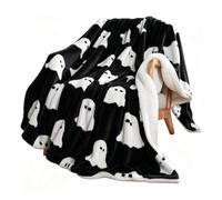 Soft Warm Lightweight Sofa Couch Cover | Ghost Blanket Spooky Flannel