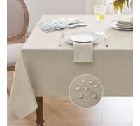 Softalker Nappe carrée essuyable en microfibre 210 GSM, 100 x 100 cm, beige, pour toutes les saisons et fêtes