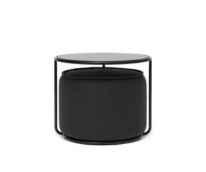Softline Table d’appoint et pouf Tom, Designer Sascha Sartory, 47/37 cm