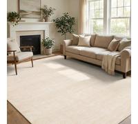 Softlyle Tapis Extra Grand 200x290cm Tapis Salon Lavable Antidérapant Moelleux et pour Chambre à Coucher Modern Beige