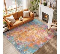Softlyle Tapis Extra Grand 200x290cm Tapis Salon Lavable Antidérapant Moelleux et pour Chambre à Coucher Modern Abstract Blue