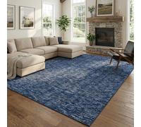 Softlyle Tapis Extra Grand 200x290cm Tapis Salon Lavable Antidérapant Moelleux et pour Chambre à Coucher Abstract Blue