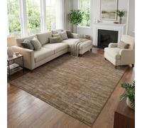 Softlyle Tapis Extra Grand 200x290cm Tapis Salon Lavable Antidérapant Moelleux et pour Chambre à Coucher Modern Abstract Brown