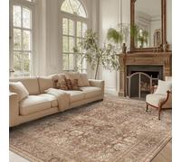 Softlyle Tapis Extra Grand 200x290cm Tapis Salon Lavable Antidérapant Moelleux et pour Chambre à Coucher Traditional Beige