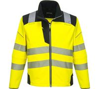 Portwest Veste softshell T402 PW3 Haute-visibilité Jaune/Noir Taille XL