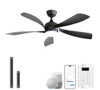 Sofucor 132cm Smart Ventilateur de Plafond avec Lumière, Alexa/App/Wifi, 6 Vitesses, Minuterie, 3 Réglages de Couleur, Silencieux DC, Ventilateur de Plafond avec Télécommande Pour Chambre