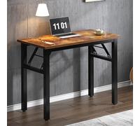 SogesHome Bureau d'Ordinateur Compact Petite Table Pliante 80 x 40 cm pour Bureau à Domicile Petite Table d'écriture