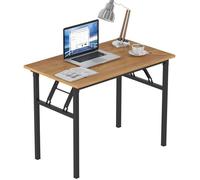 SogesHome Bureau d'Ordinateur Pliant, 100 x 60 x 75 cm, Bureau PC pour Bureau, Salle à Manger ou Tables de Conférence