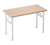 SogesHome Table pliante bureau 100CM table de montage libre pliable E1 matériel en bois 100*60CM