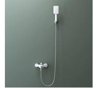 doporro Colonne de Douche ou de Baignoire Blanc Robinet Mitigeur Mélangeur Robinetterie Design