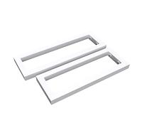 Sogood doporro 2 Pièces Équerre de Fixation Blanc Plan de Toilette Étagère Tablette Murale Porte-Serviette en Acier Inoxydable 30x2x15cm WH01