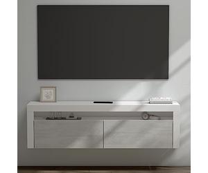 Sogood doporro Meuble TV Bas 160x40x46cm Armoire TV avec 2 Portes