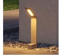 doporro Lampe LED sur Pied Extérieure 6W avec LED Lampe Jardin Étanche IP65 3000K Light Extérieure Gris 40cm Design Pfadfinder