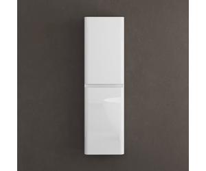 Sogood Meuble Colonne Salle de Bain Suspendu 35x20x120cm Colonne de Rangement Armoire Latérale Blanc Design Lucca