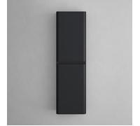 Sogood Meuble Colonne Salle de Bain Suspendu 35x20x120cm Colonne de Rangement Armoire Latérale Noir Mat Design Lucca