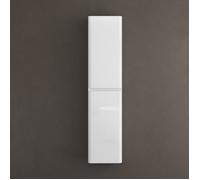 Sogood Meuble Colonne Salle de Bain Suspendu 35x20x150cm Colonne de Rangement Armoire Latérale Blanc Design Lucca