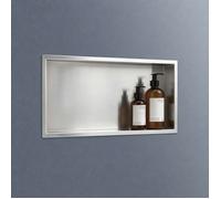 doporro Niche de Douche à Carreler Argent 30x60cm Étagère Murale à Encastrer en Acier Inoxydable 1 Pièce