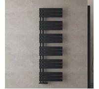 Sogood Radiateur de Salle de Bain Sèche-Serviette 159x50cm Radiateur à Eau Chaude ou Électrique Gris Noir Sèche-Serviettes Design