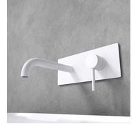 Sogood Robinet encastré blanc mitigeur moderne pour lavabo et vasque